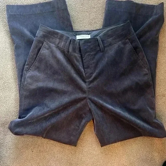 Coldwater Creek Trouser Fit gray corduroys – with a touch of  stretch. 8 Petite - Picture 10 of 12